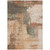 5' X 8' Terra Cotta Gray And Brown Abstract Washable Indoor Outdoor Area Rug