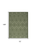 6' X 9' Dark Green And Light Green Geometric Indoor Outdoor Area Rug
