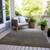 3' X 5' Brown And Beige Ombre Washable Indoor Outdoor Area Rug - Brown, Beige