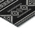 5' X 8' Black And Ivory Southwestern Washable Indoor Outdoor Area Rug