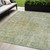 5' X 8' Sage Abstract Washable Indoor Outdoor Area Rug