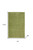 4' Runner Green Indoor Outdoor Runner Rug