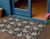 3' X 5' Black Taupe And Beige Floral Washable Indoor Outdoor Area Rug