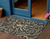 3' X 5' Black Taupe And Gold Floral Washable Indoor Outdoor Area Rug