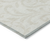 5' X 8' Ivory And Beige Floral Washable Indoor Outdoor Area Rug