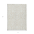 5' X 8' Ivory And Beige Floral Washable Indoor Outdoor Area Rug