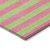 2' X 8' Green and Red Striped Washable Indoor Outdoor Runner Rug
