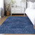 3' X 5' Navy Blue And Sky Blue Geometric Washable Indoor Outdoor Area Rug Transitional Style - Navy Blue, Sky Blue Color