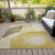 3' X 5' Gold Beige And Wheat Abstract Washable Indoor Outdoor Area Rug - Gold, Beige, Wheat