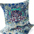 Set of Two 16" X 16" Blue and Yellow Blown Seam Floral Indoor Outdoor Throw Pillow Polyester Home Accent