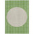 3' X 5' Green And Gray Striped Washable Indoor Outdoor Area Rug Transitional Style - Green, Gray Color