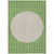 3' X 5' Green And Gray Striped Washable Indoor Outdoor Area Rug Transitional Style - Green, Gray Color