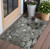 3' X 5' Gray Abstract Washable Indoor Outdoor Area Rug
