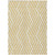 5' X 8' Gold and White Geometric Washable Non Skid Indoor Outdoor Area Rug