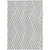 5' X 8' Gray and Ivory Geometric Washable Non Skid Indoor Outdoor Area Rug