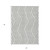 5' X 8' Gray and Ivory Geometric Washable Non Skid Indoor Outdoor Area Rug