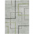 5' X 8' Green And Charcoal Geometric Washable Indoor Outdoor Area Rug