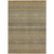 5' X 8' Khaki Striped Washable Non Skid Indoor Outdoor Area Rug