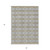 5' X 8' Gray Ivory And Brown Geometric Washable Indoor Outdoor Area Rug