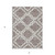3' X 5' Taupe And Ivory Geometric Washable Indoor Outdoor Area Rug Transitional Style - Taupe, Ivory Color