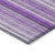 5' X 8' Purple Striped Washable Non Skid Indoor Outdoor Area Rug - Purple