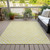 3' X 5' Yellow And Ivory Geometric Washable Indoor Outdoor Area Rug