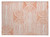 2' X 3' Orange and Ivory Abstract Washable Non Skid Indoor Outdoor Area Rug