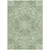 3' X 5' Artichoke Green And Ivory Medallion Washable Indoor Outdoor Area Rug - Artichoke Green, Ivory