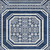 3' X 5' Navy Blue And Ivory Geometric Washable Indoor Outdoor Area Rug Transitional Style - Navy Blue, Ivory Color