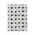 5' X 8' Black Gray And Ivory Abstract Washable Indoor Outdoor Area Rug