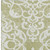 3' X 5' Sage And Ivory Damask Washable Indoor Outdoor Area Rug