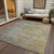 3' X 5' Gray Abstract Washable Indoor Outdoor Area Rug Transitional Style - Gray Color