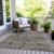 3' X 5' Taupe And Ivory Striped Washable Indoor Outdoor Area Rug - Taupe, Ivory