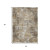 3' X 5' Brown And Ivory Geometric Washable Indoor Outdoor Area Rug - Brown, Ivory