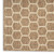 9' X 12' Natural And Beige Geometric Indoor Outdoor Area Rug