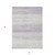 3' X 5' Lavender And Ivory Striped Washable Indoor Outdoor Area Rug - Lavender, Ivory