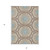 3' X 5' Khaki Brown And Taupe Floral Medallion Washable Indoor Outdoor Area Rug