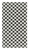 3' X 5' Black and White Geometric Distressed Indoor Outdoor Area Rug