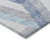 3' X 5' Denim Blue Geometric Washable Indoor Outdoor Area Rug