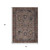 5' X 8' Brown And Beige Floral Washable Indoor Outdoor Area Rug - Brown, Beige