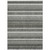 3' X 5' Gray Charcoal And Ivory Striped Washable Indoor Outdoor Area Rug