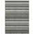 3' X 5' Gray Charcoal And Ivory Striped Washable Indoor Outdoor Area Rug