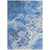 5' X 8' Navy Blue And Ivory Abstract Washable Indoor Outdoor Area Rug - Navy Blue, Ivory