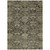 3' X 5' Charcoal And Beige Damask Washable Indoor Outdoor Area Rug