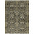 3' X 5' Charcoal And Beige Damask Washable Indoor Outdoor Area Rug