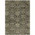3' X 5' Charcoal And Beige Damask Washable Indoor Outdoor Area Rug