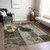 3' X 5' Taupe Gray And Charcoal Geometric Washable Indoor Outdoor Area Rug