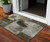 3' X 5' Taupe Gray And Charcoal Geometric Washable Indoor Outdoor Area Rug