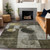 3' X 5' Taupe Gray And Charcoal Geometric Washable Indoor Outdoor Area Rug