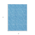 3' X 5' Blue Geometric Washable Non Skid Indoor Outdoor Area Rug